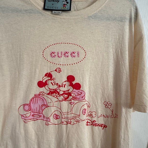 Gucci x Disney Year Of The Rat Limited Edition Mickey Minnie Graphic T-Shirt - Picture 3 of 10